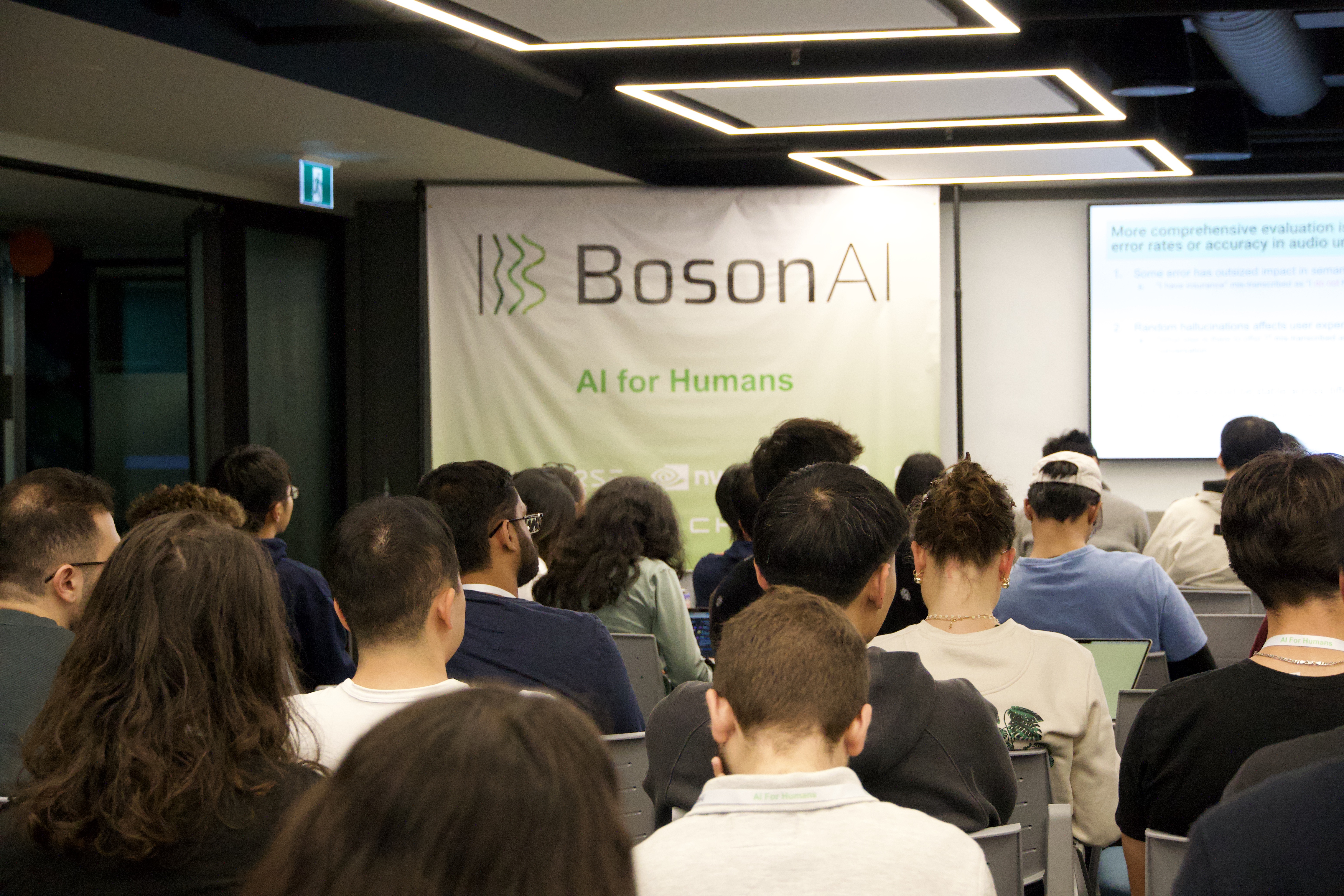 Toronto Higgs Audio Hackathon — participants collaborating